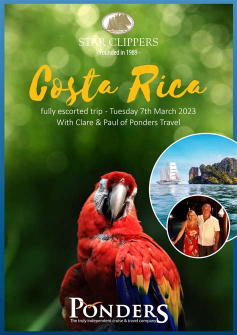 escorted tours costa rica 2023